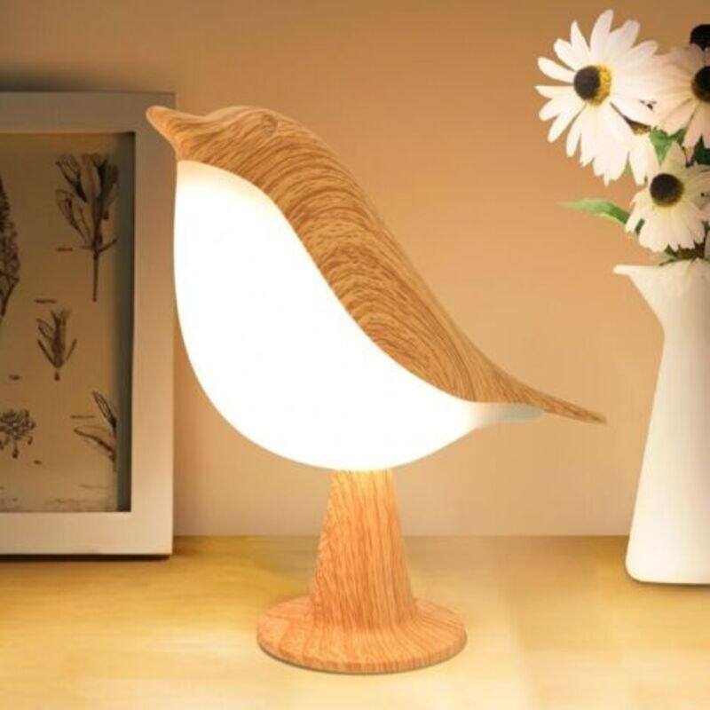 Touch-steuerbare Schreibtischlampe, Nachtlicht, Nachttischlampe, 3-stufig Dimmbare Vogel-lampe, Usb-aufladbar, Geeignet Für Babys, Kinder, Schlafzimmer Und Zuhause