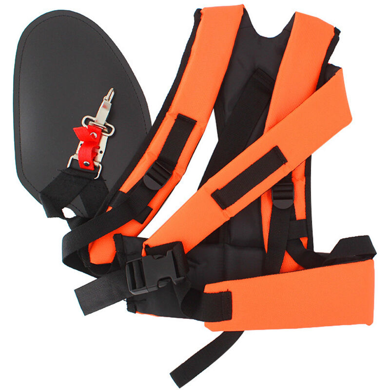 Universeller Doppelgurt-harness Mit Verstellbaren Trägern, Komfortabel Für Freischneider, Rasenmäher Und Gartenmaschinen, Mit Nylon-bürstenhalter Und Gürtelzubehör