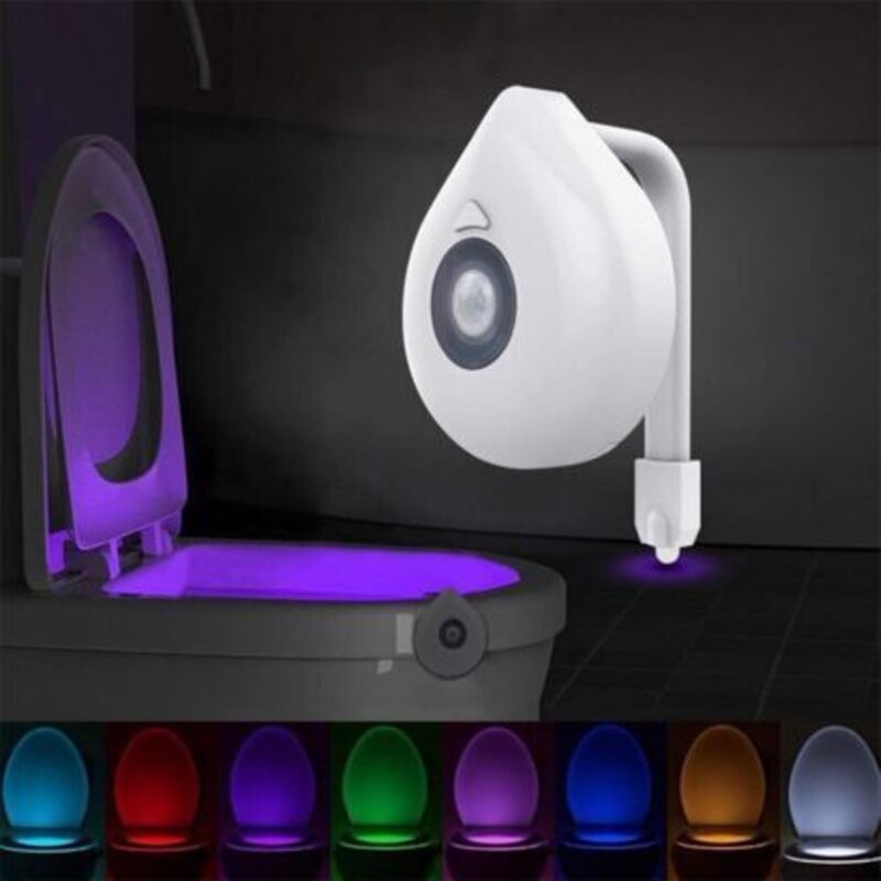 Automatische Wasserdichte Led-nachtlicht Mit Bewegungssensor, 16-farben-toiletten-nachtlicht Mit Bewegungssensor