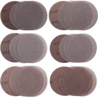 30 Stück Schleifnetze 125 Mm, Schleifgitter Körnung P80/p100/p120/p150/p320/p600, Schleifscheiben Aus Schleifpapier Zum Staubfreien Schleifen Von Holz