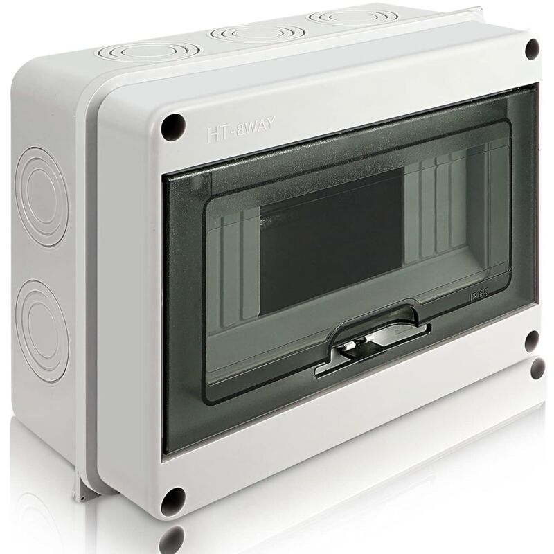 Wasserdichte Elektrische Box, Ip65 8-module Mit Elektrischen Schaltern, Wasserdichte Elektrische Außenbox, Schaltkasten, Anschlussdose Für Den Außenbereich