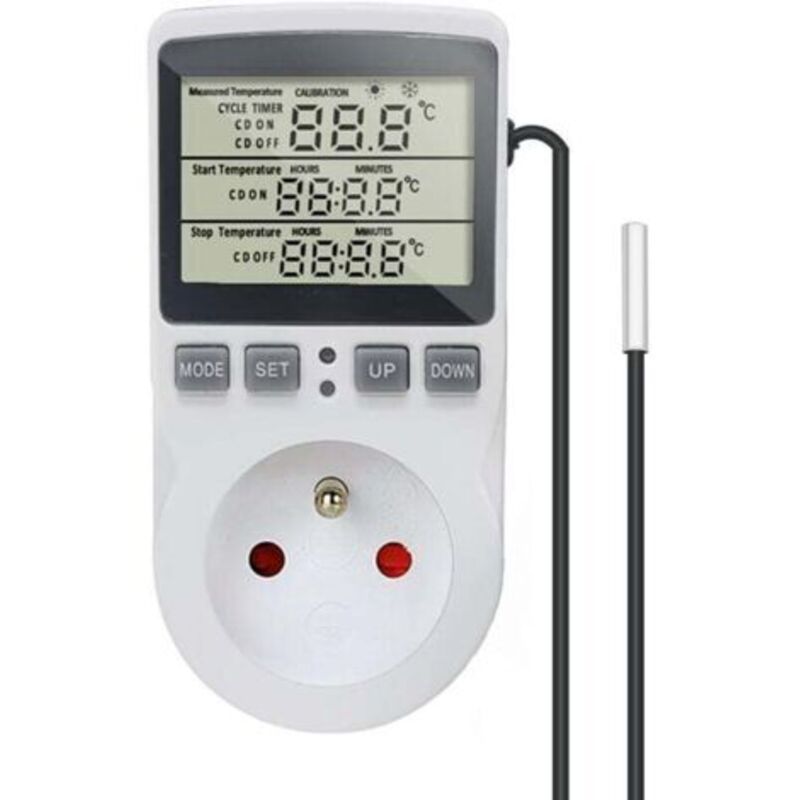 Digitale Steckdosenthermostat Temperaturregler 230v 16a Mit Sensor Heizung Kühlschrank Thermostat Regler Für Gewächshaus Reptilien Terrarium Haus
