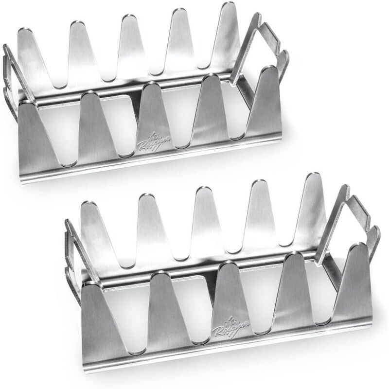 2pcs Multi-grillrost Aus Edelstahl, Robust Und Leicht Zu Reinigen, Freistehender Grill Mit Wellpappenschachtel, Vielseitiger Edelstahl-garrost Für Hähnchen