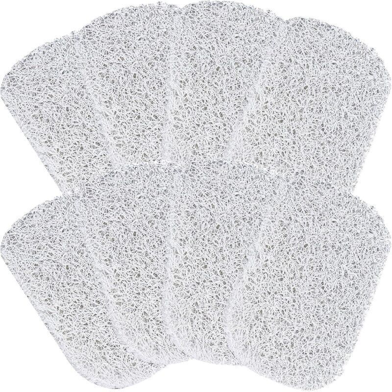 8 Stück Weiße Seifenspar-pads, Dusch-seifenhalter, Selbstablaufender Seifenhalter, Hebepolster Für Seife Für Dusche, Küche Und Badezimmer