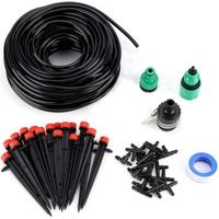 Kit Tropfbewässerung, Automatisches Gartenbewässerungssystem Mit 25 M Schlauch Und T-verbinder 19 X 4/7 Für Landschafts- Und Terrassenpflanzen