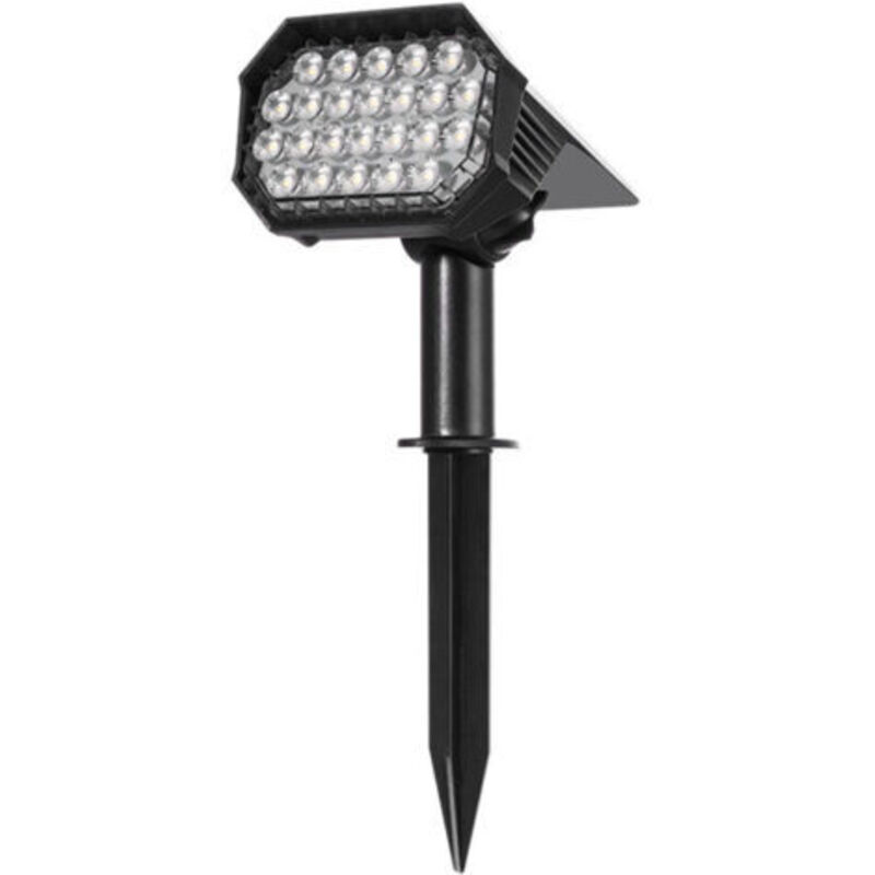 2er-set Led Solar-außenstrahler, Wasserdicht Ip65, Starkes Einstellbares Licht, Solar-außenleuchte, Bodenstrahler, Solar-wandleuchte Für Weg, Garten, Garage, Terrasse Und Hof