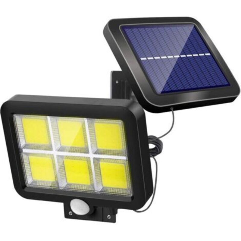Leistungsstarke Solarlampe Für Außenbereich Mit Bewegungsmelder, 120 Leds, Wasserdicht, Weißes Licht, Solarbeleuchtung Für Garten, Terrasse, Patio, Tür, Parkplatz, Sicherheitslicht Mit 5 M Kabel
