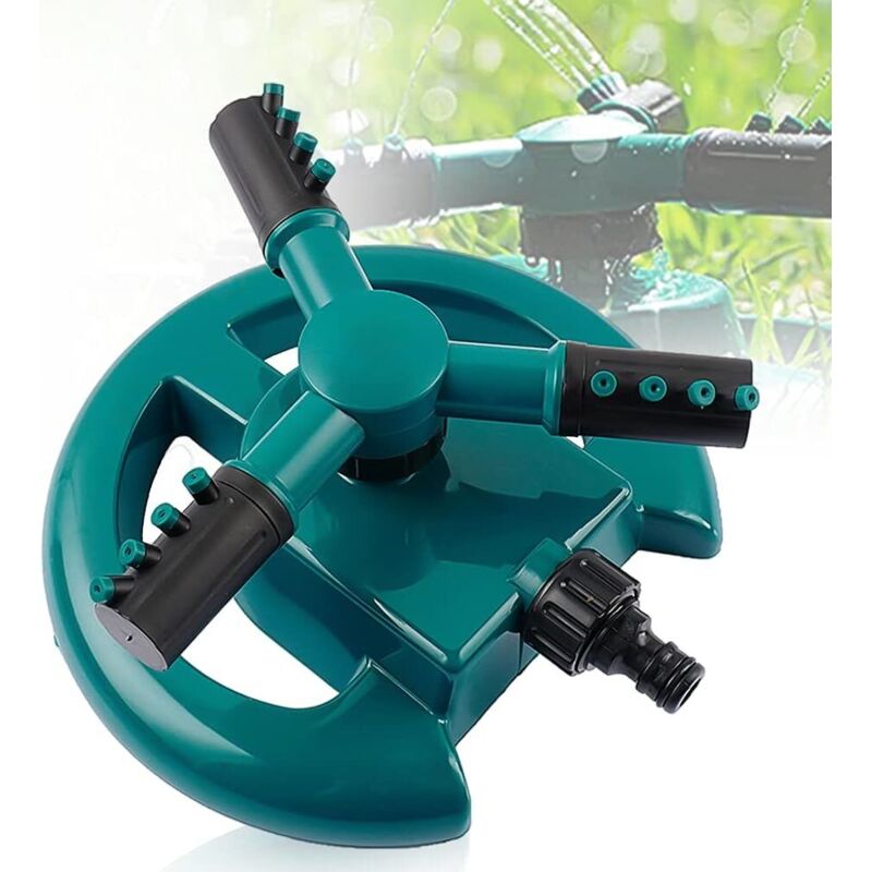 Sprinkler, Rotations-sprinkler, Automatischer 360°-gartensprinkler Mit 3 Verstellbaren Armen Für Die Bewässerung Von Garten Und Rasen