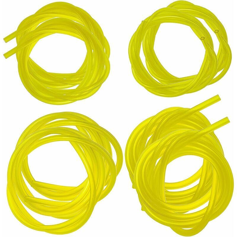 Gzhaizhuan 2 Sets, Insgesamt 9,6 M Kraftstoffschlauch Aus Essenz, 4 Größen (2 Mm × 3,5 Mm / 2,5 Mm × 5 Mm / 3 Mm × 5 Mm / 3 Mm × 6 Mm) Für Laubbläser, Rasentrimmer, Kettensäge Und Freischneider