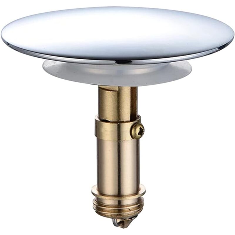 Universeller Waschbeckenstöpsel, Badewannenablaufstöpsel, 66 Mm Metall-abflussstöpsel Für Badewanne, Universeller Waschbeckenstöpsel Für Waschbecken, Dusche Und Badewanne, Gehärtetes Messing Mit Chrom
