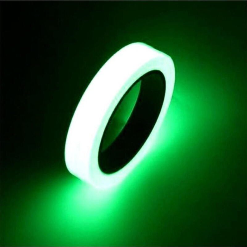 Scotch Fluoreszierend 10m X 1,5cm, Selbstklebendes Fluoreszierendes Band, Im Dunkeln Leuchtendes Klebeband, Grünes Phosphoreszierendes Klebeband Von Scotch Für Treppen, Lichtschalter, Fahrräder, Campi