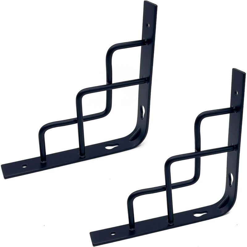 Unterstützung/design Für Regalhalterung, Metallregalhalter Für Schwebende Regale - 2 Stück Eckbefestigungs-regalhalter Für Wohnzimmer-, Küchen-, Schlafzimmer- Und Bibliotheksdekoration, Maximale Tragl