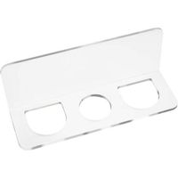 2er-set Badezimmer-kammhalter, Haarbürstenhalter, Aufbewahrung Für Frisierzubehör, Dreilöchiger Organizer, Wandmontierter Halter Für Badezimmeraccessoires