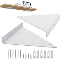 2 Stück Halterungen Für Schwebende Regale, Industrielle Wandregal-halterungen, Robuste Metall-eckhalterungen Für Regale, Metall-regalträger Für Tabletts, Deko Für Wohnzimmer, Schlafzimmer, Badezimmer