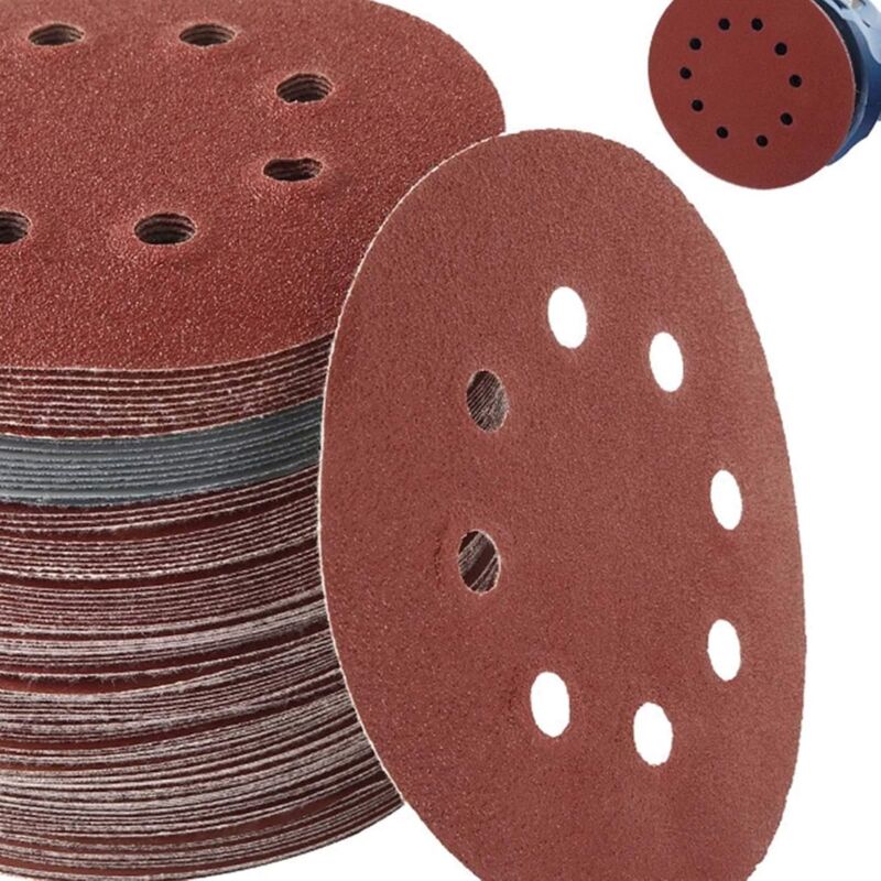 Schleifscheiben 125mm, 30 Stück, Schleifpapier Körnung 120, 8 Löcher Für Random-orbit-schleifer