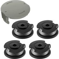 1 Stück Mähspule Φ1,65 Mm 4,9 M F016800569 Nylon-ersatzspule + F016f05320 Spulendeckel Für Rasentrimmer (1 Fadenspule, 1 Rasentrimmer-deckel)