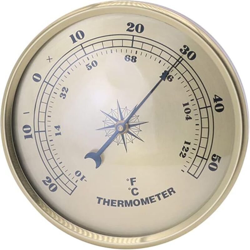 Innen- Und Außenthermometer, 90 Mm, Mit Luftfeuchtigkeitsanzeige Innen Und Außen, Lufttemperatur Zur Klimaüberwachung, Thermometer-hygrometer-messgerät, Anzeigen