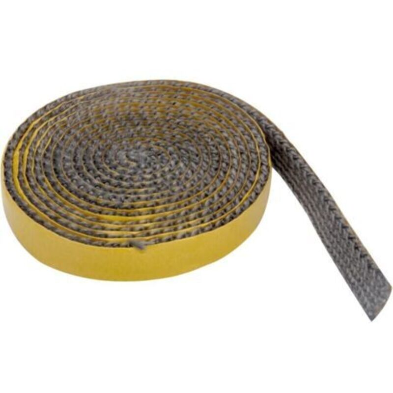 Selbstklebendes Hochtemperaturband 2m X 15mm X 3mm – Hitzebeständig Bis 550°c – Für Öfen Und Kamine – Glasfaser