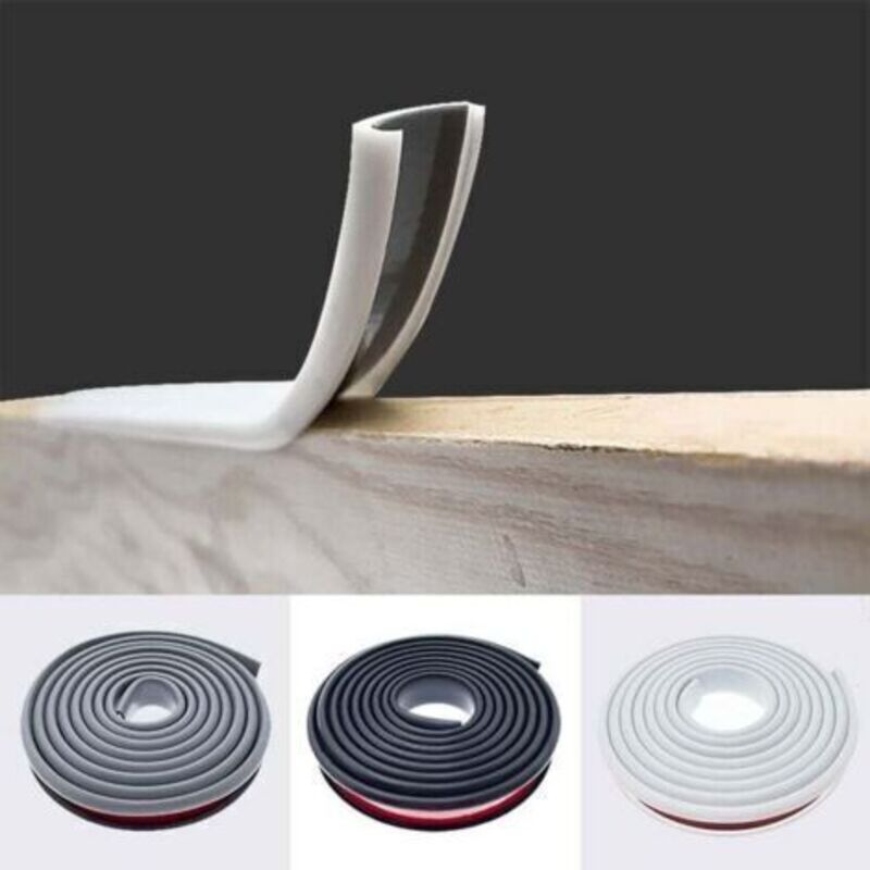 2m U-form 16mm Kantenband Aus Melamin, Selbstklebend, Kein Heißleim, Eiche Kantenband Für Arbeitsplatten, Weiches Tpe-gummi Holzdekor-kantenband Für Möbel