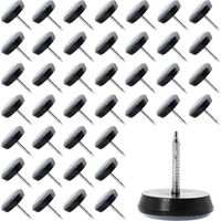 40 Stück Stuhlgleiter Für Stühle 19 Mm Aus Teflon, Runde Möbelgleiter Zum Annageln, Schützen Fliesen, Holzböden, Stühle, Tische Und Betten
