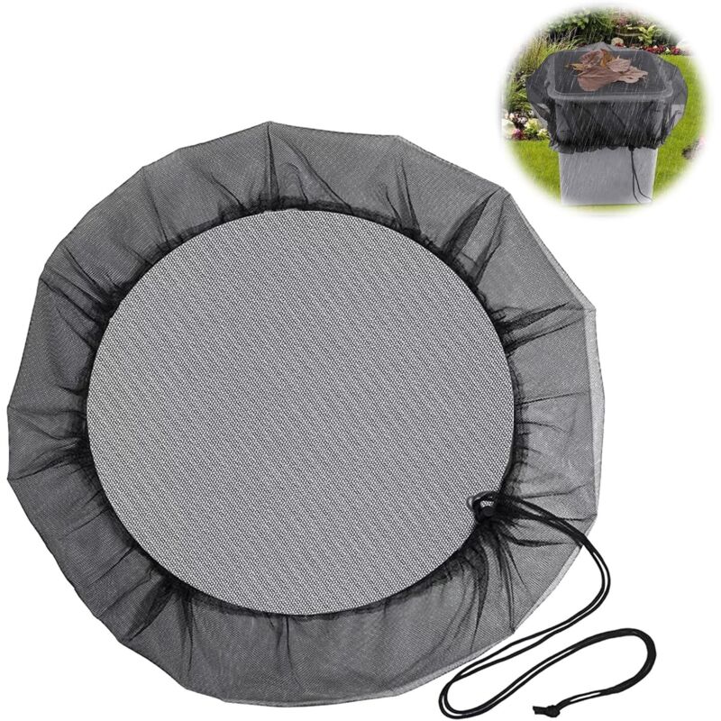 2er-pack Netz Für Regenwassertanks, Schutznetz Für Regenfässer, Mückenschutznetz, Schützt Ihr Wasser Vor Blättern, Mücken Und Insekten, Durchmesser 80 Cm