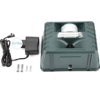 Tierabwehrmittel, Ultraschall-alarm Mit 4 Tönen, Elektronisches Abwehrmittel Für Wildvögel Im Freien (eu-stecker 220v)