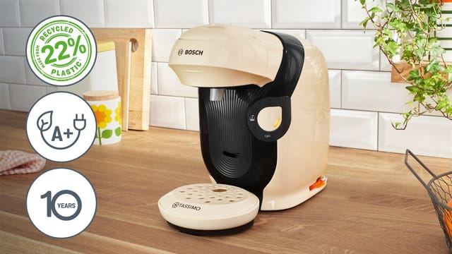 TASSIMO Kapselmaschine style friendly TAS117E, über 70 Getränke, platzsparend, geeignet für alle Tassen, Wassertank 0,7 L