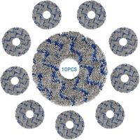 (10 Stück) Waschbare Und Wiederverwendbare Mopp-pads Für Ecovacs Deebot X1 Omni/ X1 Pro Omni/ X1 Turbo/ X1 Plus/t10 Omni/ T10 Turbo, Stark Fleckenentfernende Mikrofasertücher