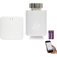 Tête Thermostatique Radiateur Connecté Starter Kit Mit Hub, Programmierbares Thermostatisches Ventil, Heizkörperthermostat Kompatibel Mit Alexa, Smart Life/tuya App