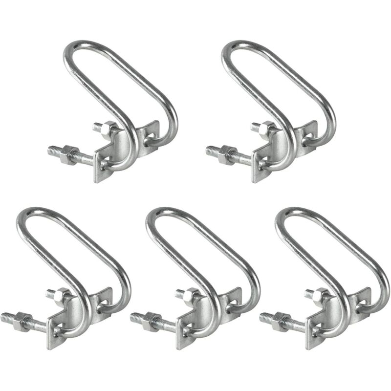 Set Aus 5 Balkon-sonnenschirmhaltern, Anglerstuhl-sonnenschirmhalter, Kompakte Sonnenschirmbasis, Universelle Metall-montagehalterung, Balkonschirmhalter Für Feste Geländer