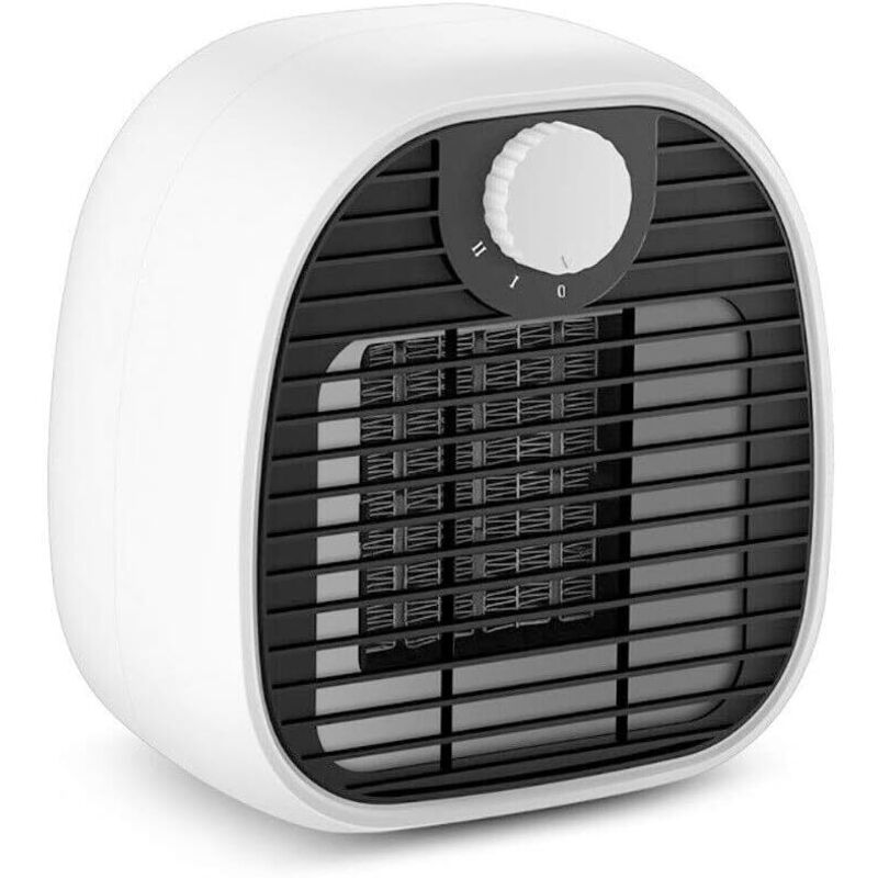 Mini-heizlüfter, 400 W Elektrischer Heizlüfter, Kleiner Tischheizlüfter, Elektroheizung Für Zuhause Und Büro, Persönlicher Heizlüfter, Mini-ventilator (weiß)