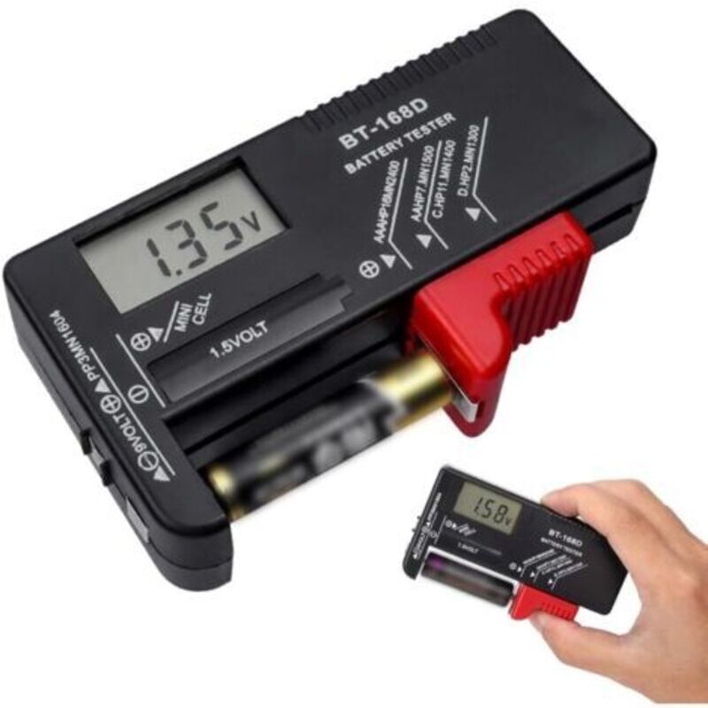 Universeller Batterietester Bt-168d - Digitaler Batterieprüfer Für Aa Aaa C 9v Knopfzellen