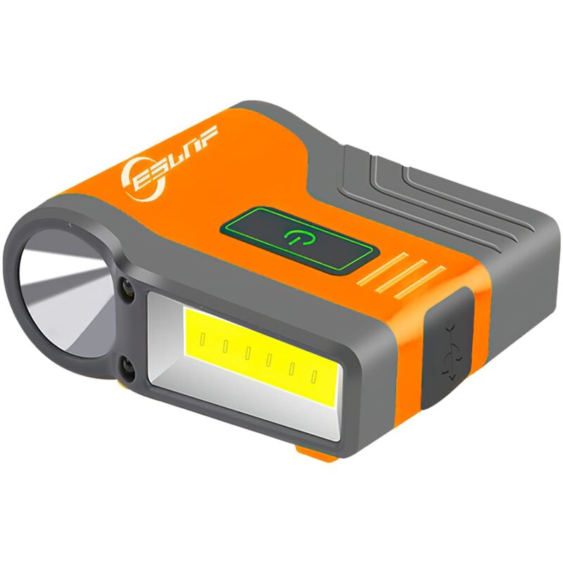 Led-stirnlampe Mit Clip, Wiederaufladbar Und Wasserdicht Mit Sensorsteuerung Für Angeln, Laufen, Camping, Lesen, Hundespaziergänge, Wandern Npterbl