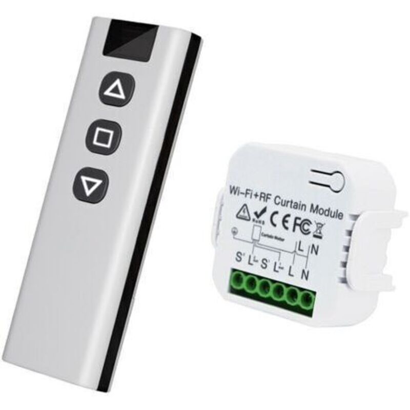 Das Drahtlose Rollladenmodul, Das Für Drahtlose Schalter Von Rollläden Und Jalousien Verwendet Wird, Besteht Aus Einer Rf-fernbedienung + Einem Empfangsmodul, Max. Reichweite 100 M