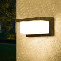 Außenwandleuchte, 3000k, 18w, Ip65, Außenleuchte, Außenwandbeleuchtung, Außenlampe Zur Dekoration Von Garten, Terrasse, Vordach, Patio, Garage