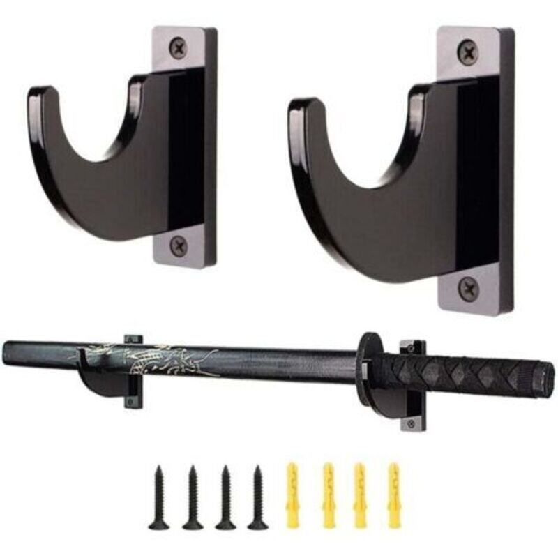 Acryl-wandhalterung Für Katana Und Samurai-schwert (2er-set) - Mit 1 Haken