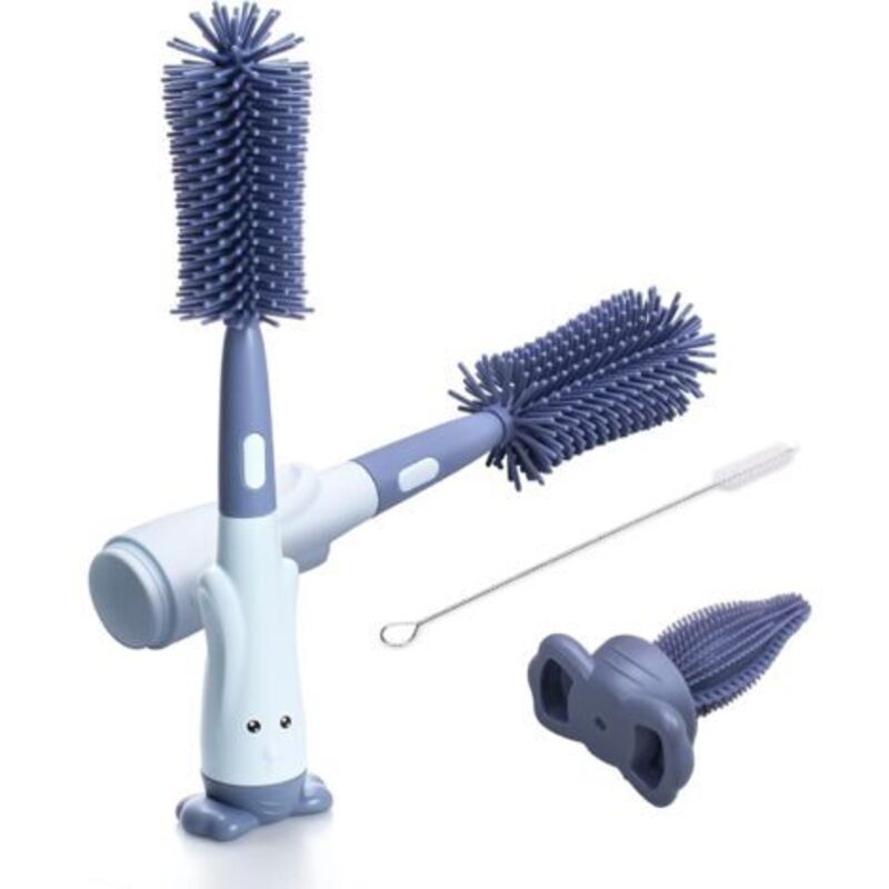 Silikon-flaschenbürsten, Baby-flaschenbürste, Strohhalm-bürste, Sauger-bürste Zur Reinigung Von Röhrchen