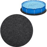 Whirlpool-badematte 200 Cm, Rutschfester Runder Poolboden, Wasserdichter Rutschfester Poolboden Für Den Außenbereich, Faltbare Poolmatte, Pool-bodenmatte, Schutzplatte