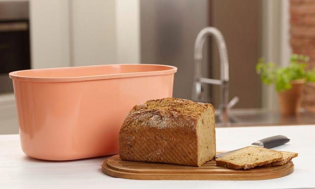 ECHTWERK Brotkasten FRESH, Akazienholz, Melamin, (1-tlg), Brotaufbewahrung, Brottopf, Brotbox mit Schneidebrett, für 1 kg Brot