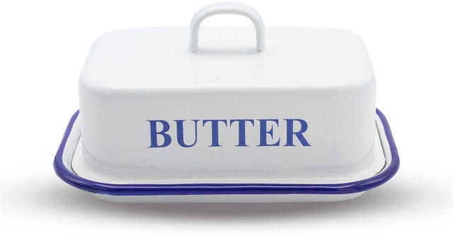 Krüger Butterdose Husum, Emaille, (1-tlg)