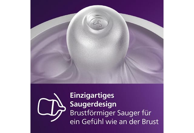 Philips AVENT Babyflasche Natural Response Babyflasche, 2er-Pack, schnelle Durchflussrate