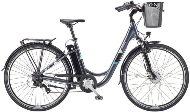 Telefunken E-Bike Cityrad Multitalent RC822, 7 Gang Shimano Tourney Schaltwerk, Kettenschaltung, Frontmotor, 531,3 Wh, (2 V-Bremsen, Beleuchtung, Straßenzulassung, ca. 100 km Reichweite), Elektrofahrrad, Damen Herren, 28 Zoll, 36,9 V, 531,3 Wh Akku, Pedelec
