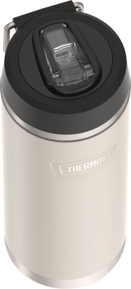 THERMOS Isolierflasche ICON WATER BOTTLE, Edelstahlkörper, spülmaschinenfest, 0,71l, 12h kalt, schappsicher mit einklappbarem Flip-Strohalm