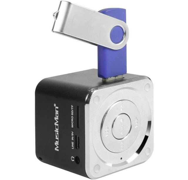 Technaxx Mini MusicMan Soundstation Portable-Lautsprecher (kabelgebunden, 3 W)