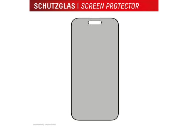 Displex Displayschutzglas Privacy Glass Screen Protector für Apple iPhone Air, Displayschutzfolie, Schutzfolie, Bildschirmschutz, kratz- & stoßfest