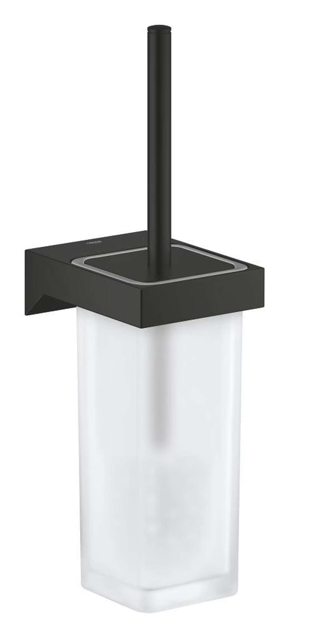 Grohe Selection Cube - Wc-bürste Mit Halter, Wandmontage, Milchglas/schwarz Matt 408572430