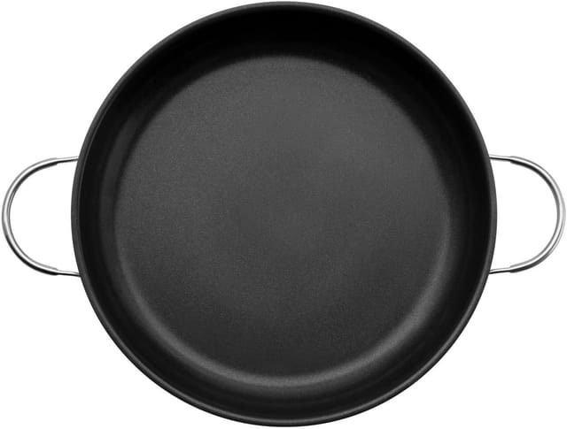 Silit Bratpfanne Calabria 32 cm, Induktion, mit PFTE-Antihaftbeschichtung, Cromargan® Edelstahl Rostfrei 18/10 (1-tlg), Edelstahlgriff, für alle Herdarten geeignet, backofenfest