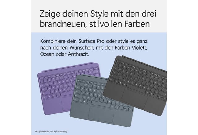 Microsoft Surface Pro 12 Zoll Keyboard mit Slim Pen Tastatur mit Touchpad