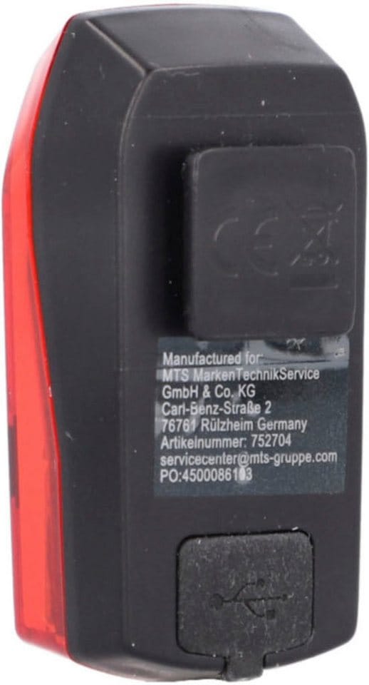 FISCHER Fahrrad Fahrrad-Rücklicht Akku-Rücklicht “Basic STOP
