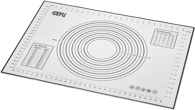GEFU Ausrollmatte PAD, Silikon (1-tlg), spezielle Silikonbeschichtung mit Antihaft-Wirkung